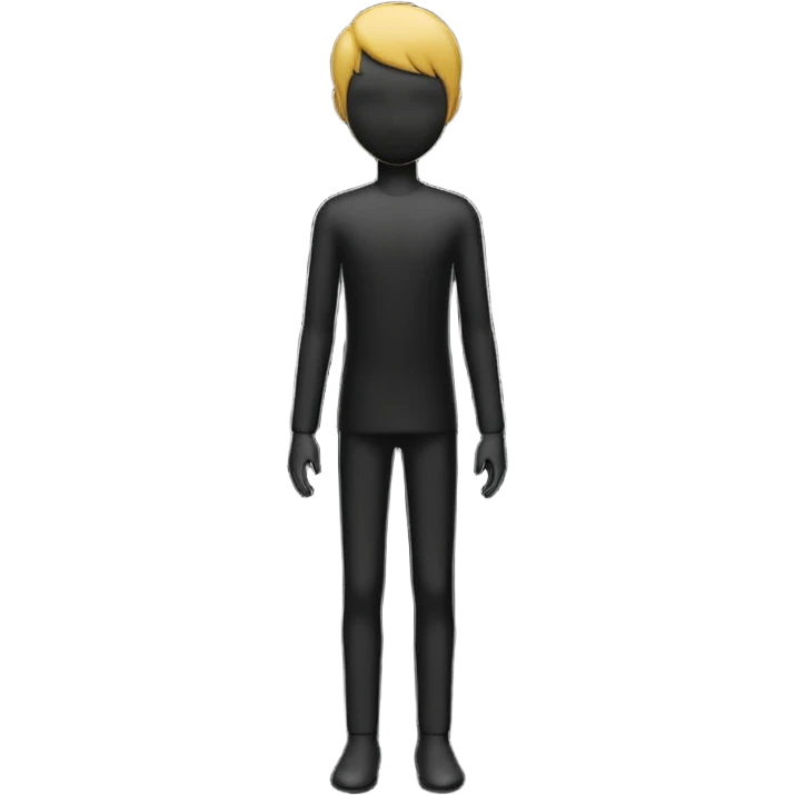 silhouette of a small figure growing into a tall one emoji