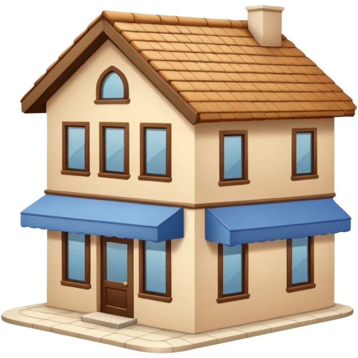 Beige bookshop building  emoji