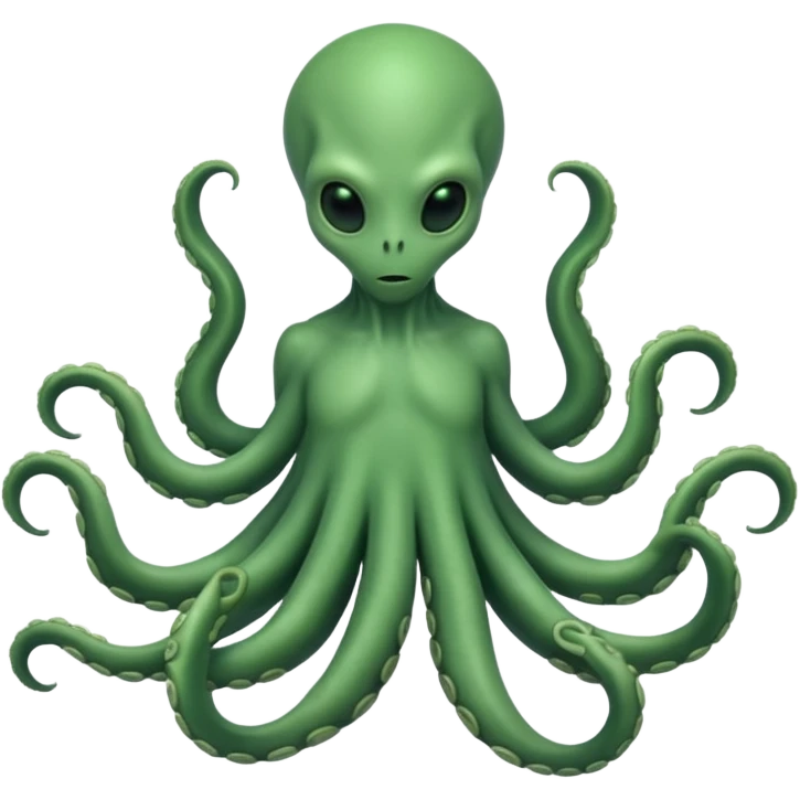 full body humanoid peacefull alien witgh tenticals emoji