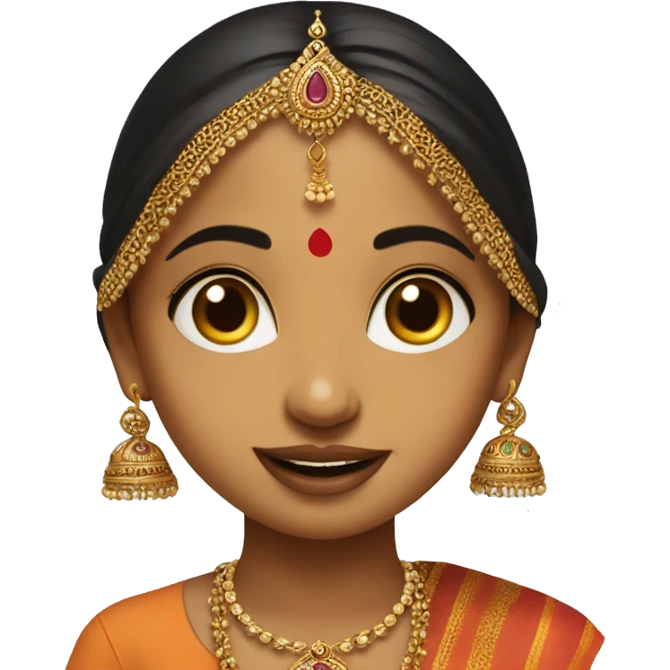 Petite Gujarati Girl with Jhumka emoji