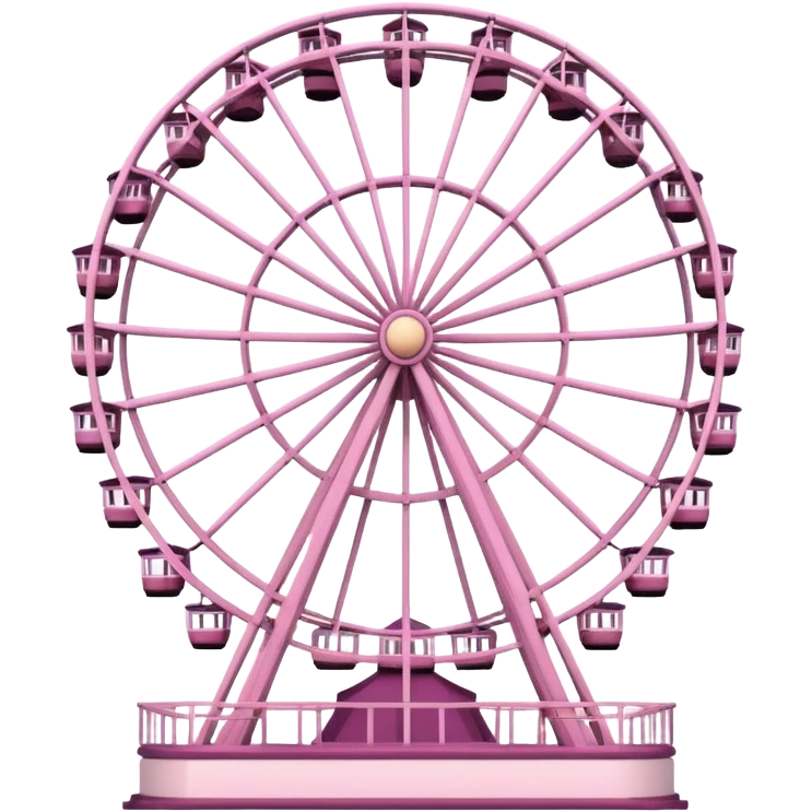 mix light pink dark pink and white girly theme park Ferris wheel emoji