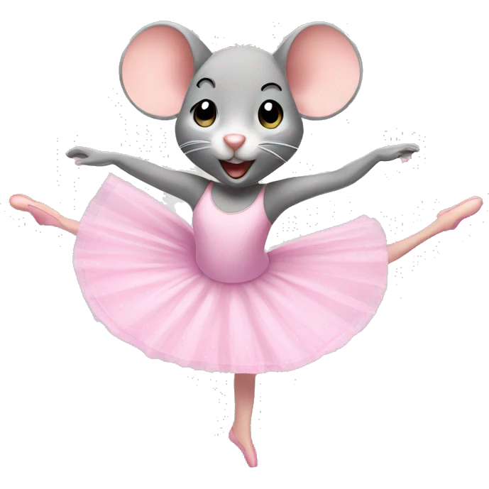 mouse doing ballet  emoji