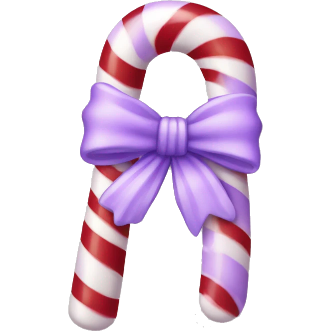 Lavender candy cane emoji