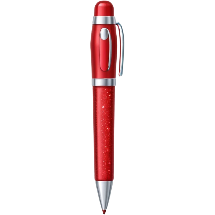 red glitter office supplies emoji