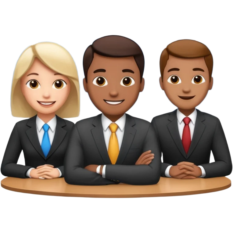 3 people business meeting emoji
