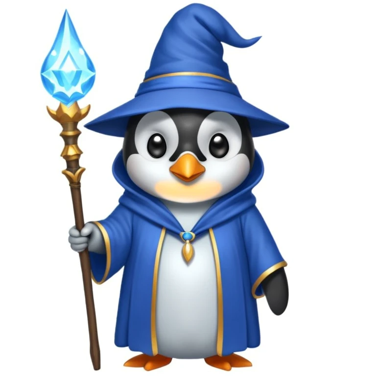 Penguin Wizard emoji
