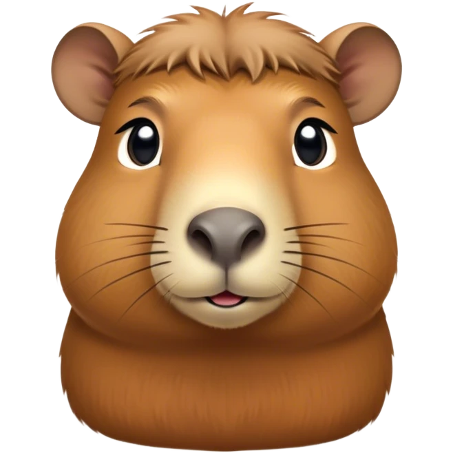 Cinematic Noble Capybara Portrait Emoji, Poised and serene, with a robust, rounded build covered in soft, earthy fur and gentle, wise eyes, Simplified yet sharp and sophisticated features, highly detailed, glowing with a warm, natural glow, high shine, intelligent and calm, stylized with an air of understated authority, focused and attentive, soft glowing outline, capturing the essence of a watchful and confident guardian that feels as though it could step out of the screen with effortless authority! emoji