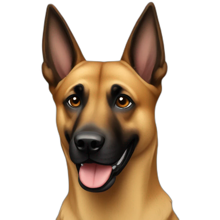 Malinois charbonner emoji