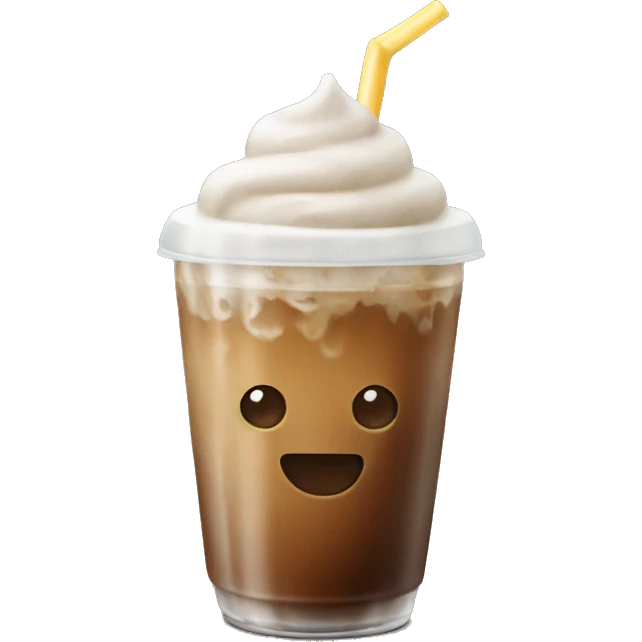 Iced coffee emoji