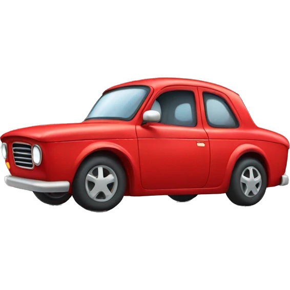 Red car cute emoji