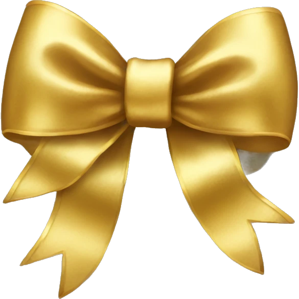 Gold bow  emoji