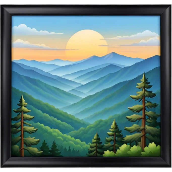 Great Smokey mountains emoji