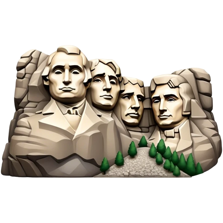 Cinematic Realistic Mount Rushmore Emoji emoji