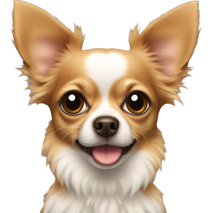 Fluffy brown chihuahua  emoji