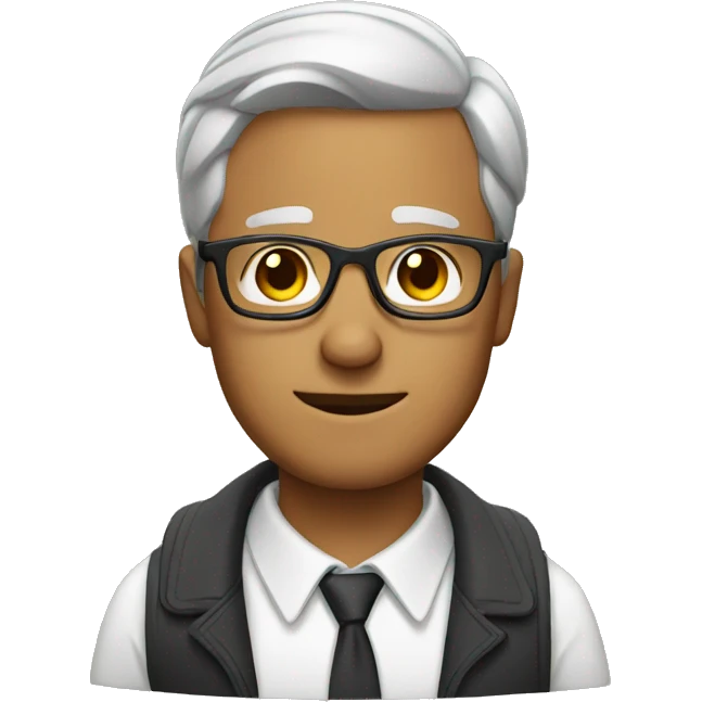 Man with glasses  emoji