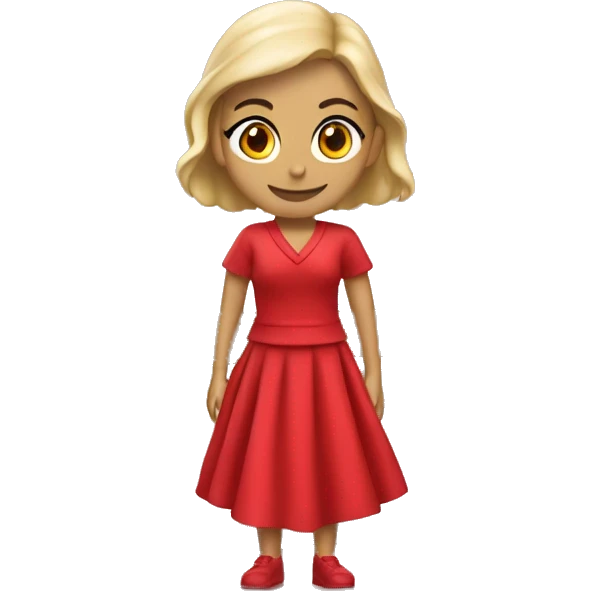 Repartidor vestido de rojo con caja emoji