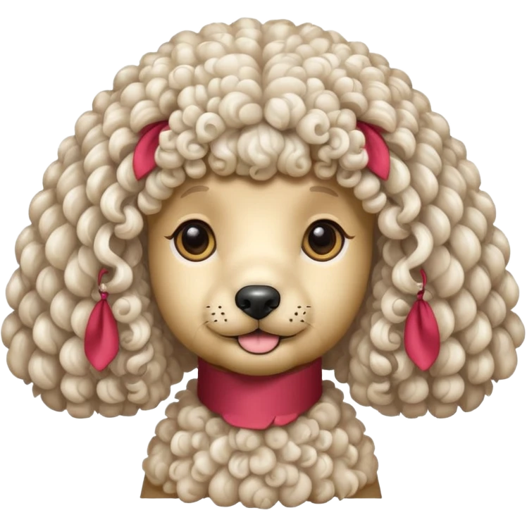 Poodle emoji