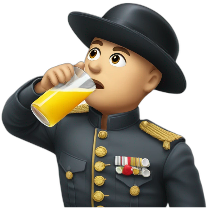 mussolini-drinking-juice emoji
