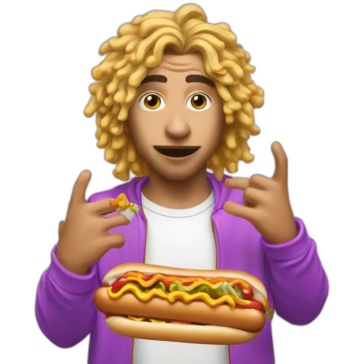lil-pump-eating-hotdog emoji