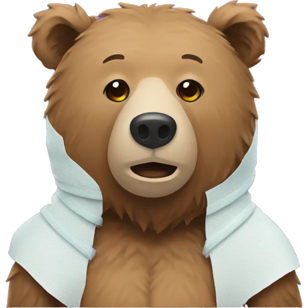 Bear with a bandage  emoji