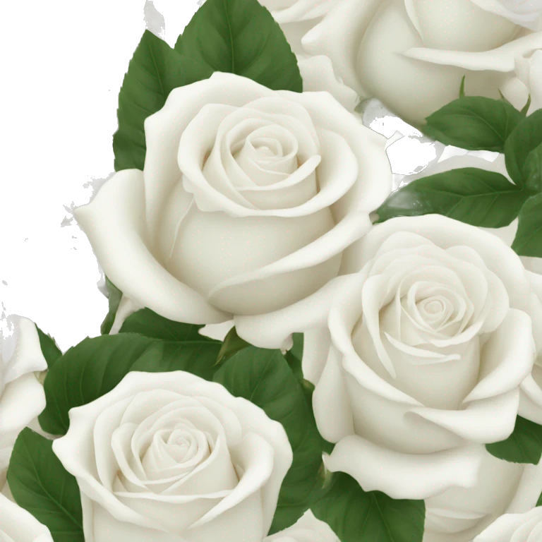 White roses emoji