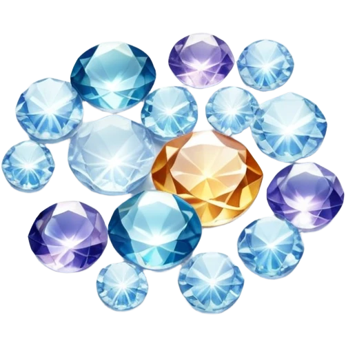 delicate dish of shimmering crystals cradling tiny treasures emoji
