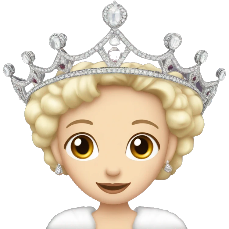 queen mary style tiara  emoji
