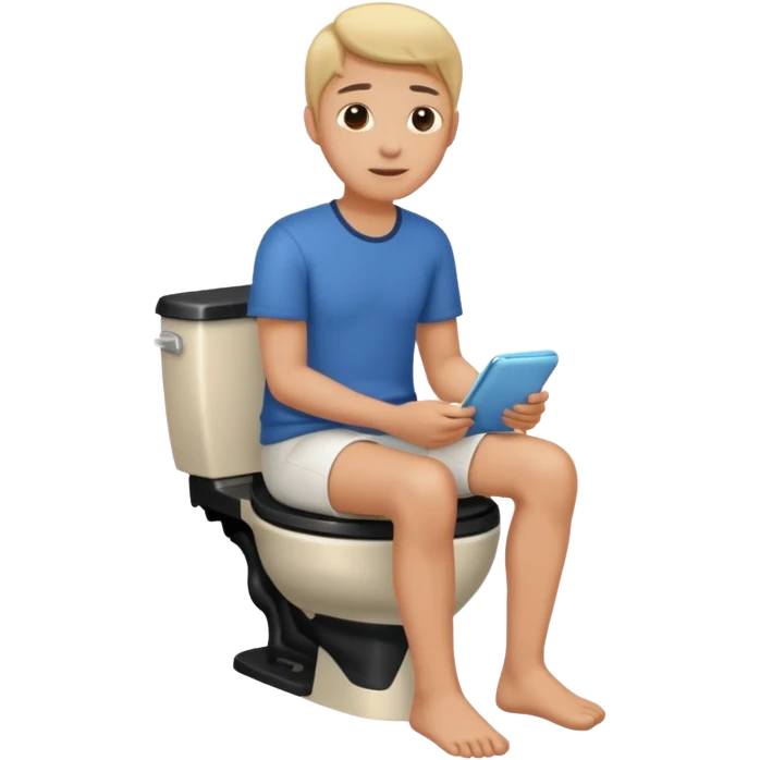 Seduto sul water emoji