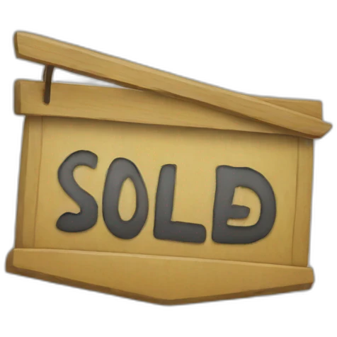 Sold sign emoji