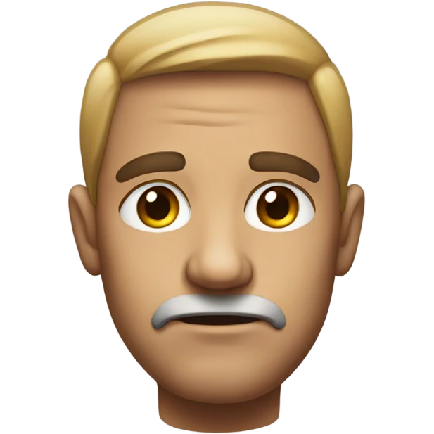 Judgmental face emoji