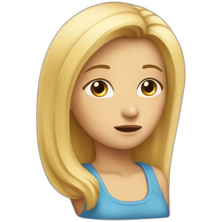 blonde-haired-girl-the-distrustful-face-the-sign-with-the-thoughts-What???? emoji