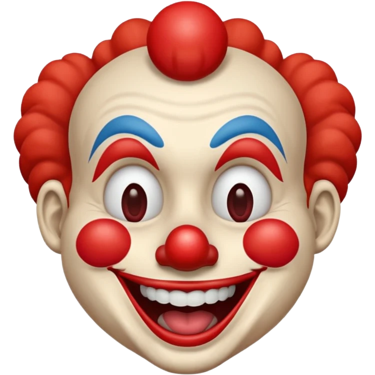 Laughing clown emoji