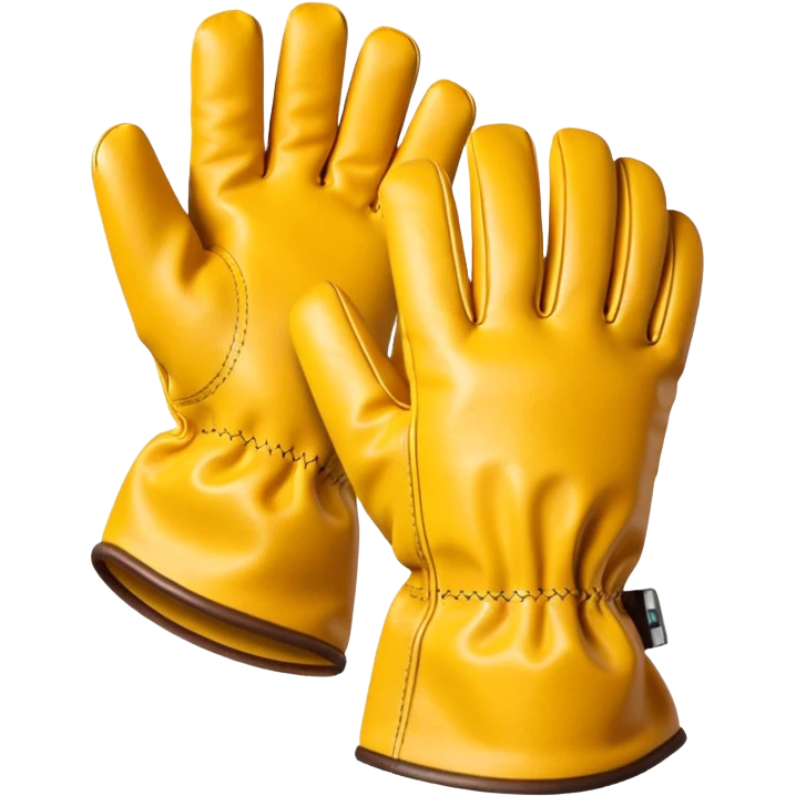 Protective Work Glove yellow emoji