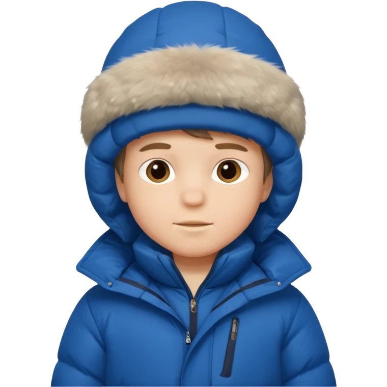 young boy in puffy winter coat











 emoji