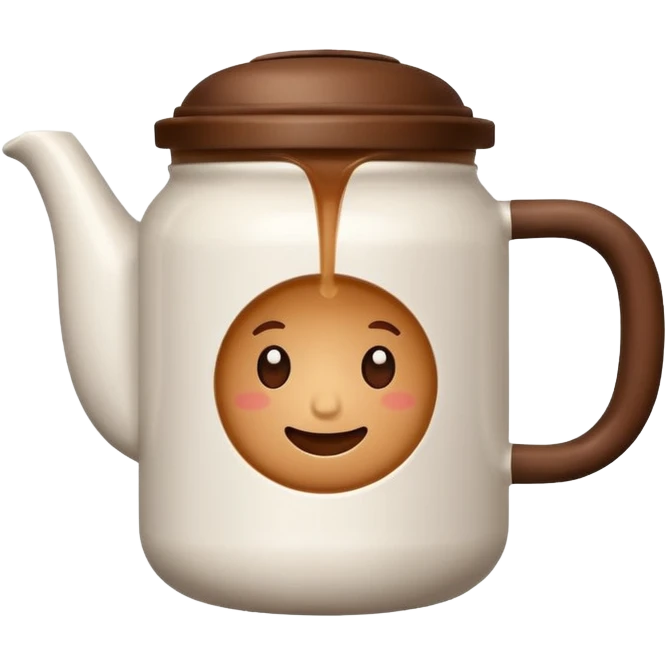 Cup of coffee white in a bottle white emoji