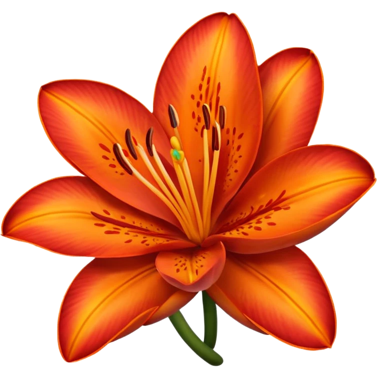 Fire lily emoji