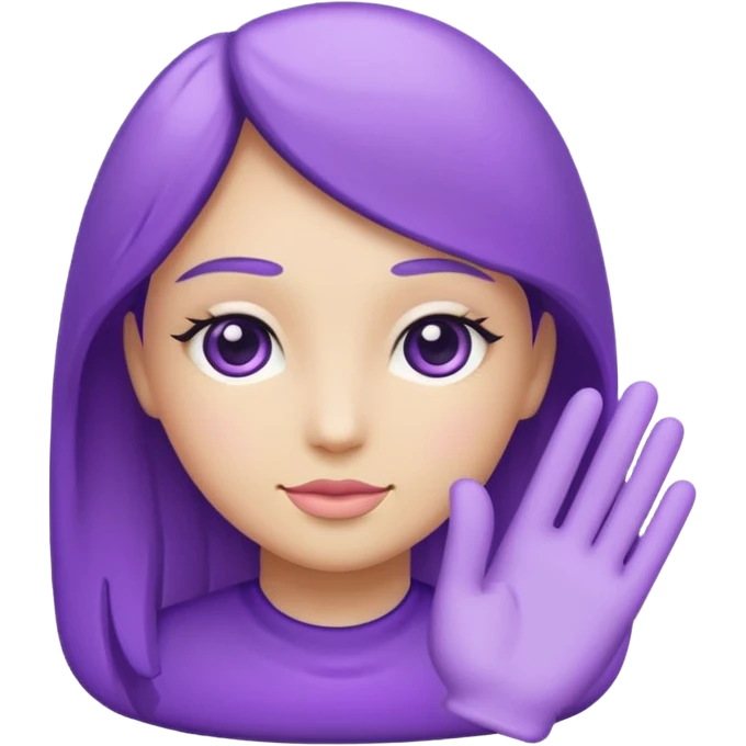 Purple female symbol emoji