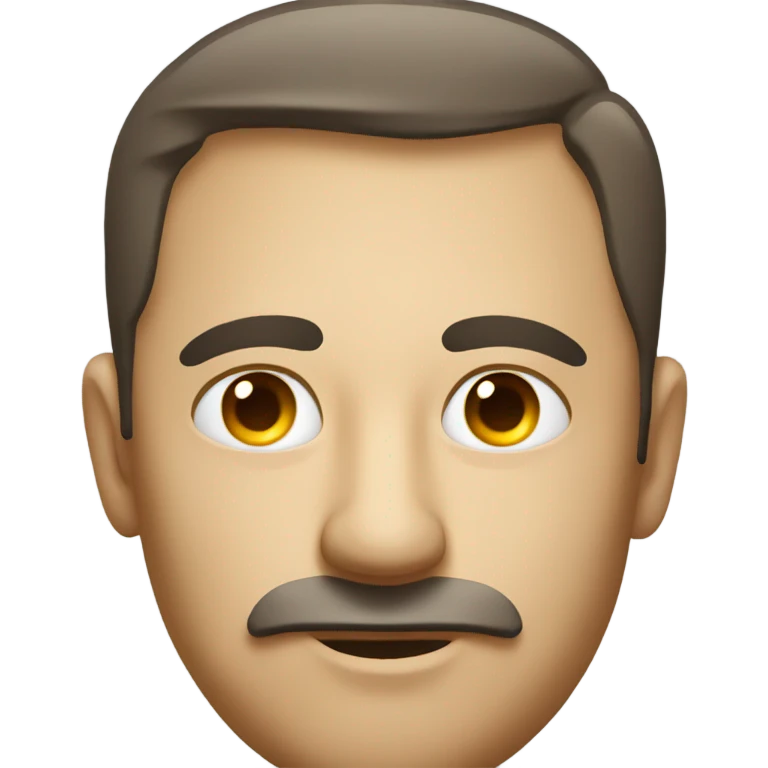 Man with a lazy eye emoji