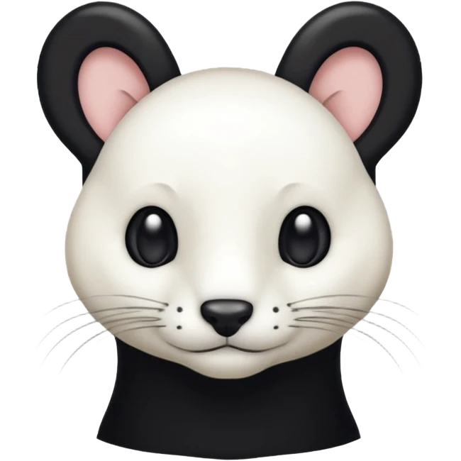 Emoji hermine du drapeau breton. Ne modifie par le design, je veux juste l'hermine en noir. Je te parle du petit symbole emoji