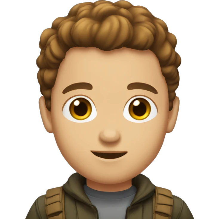 hunter brown hair emoji