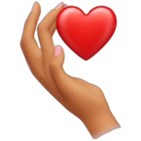 Coeur avec les mains emoji