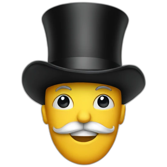 Top hat emoji