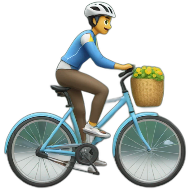Chat sur byciclettes emoji