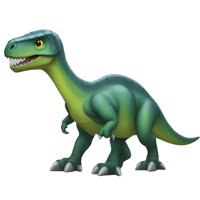 a technological dinosaur emoji