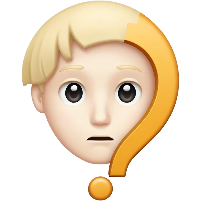 thinking face with a question mark emoji