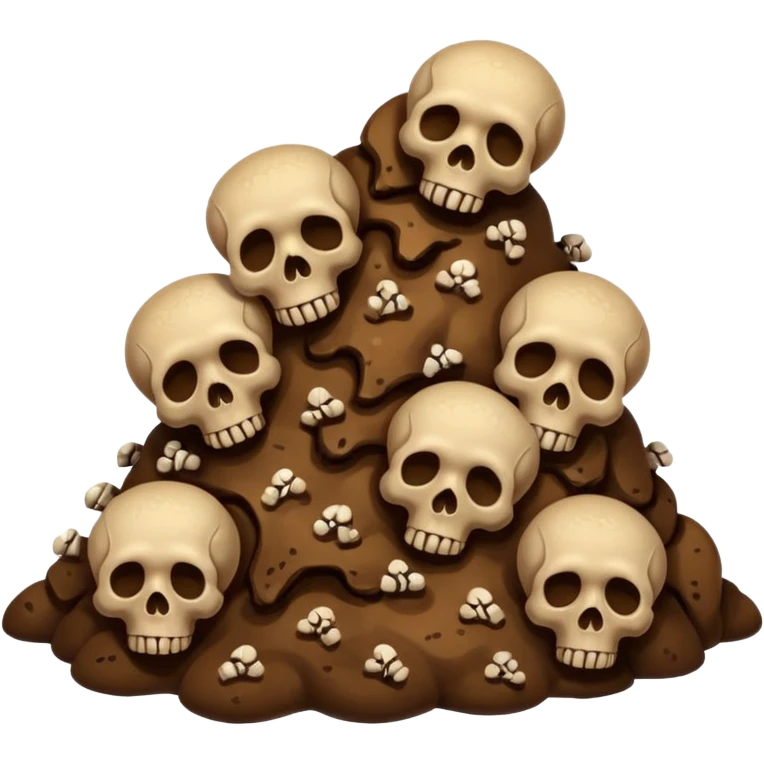 ((poop emoji))with bones and 3 skulls emoji