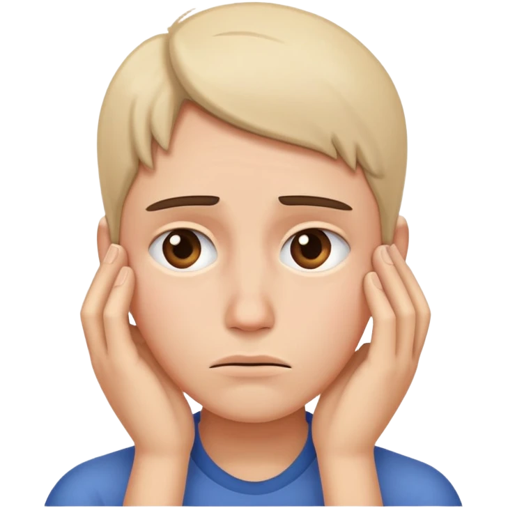 disappointed with hand on face emoji