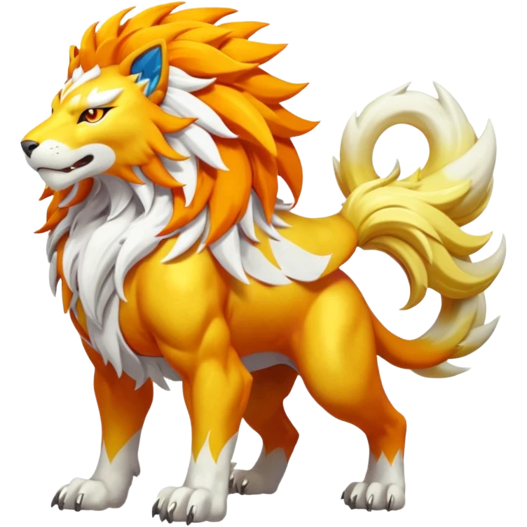 Pyroar-Solgaleo-Fakémon-hybrid-creature (full body)  emoji