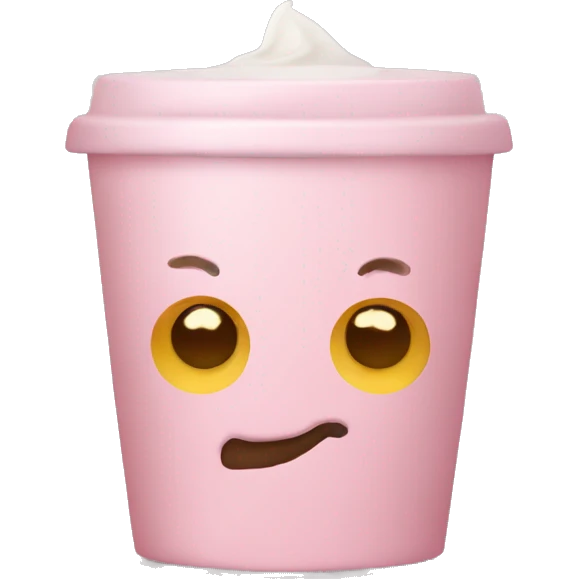 light pink coffee emoji