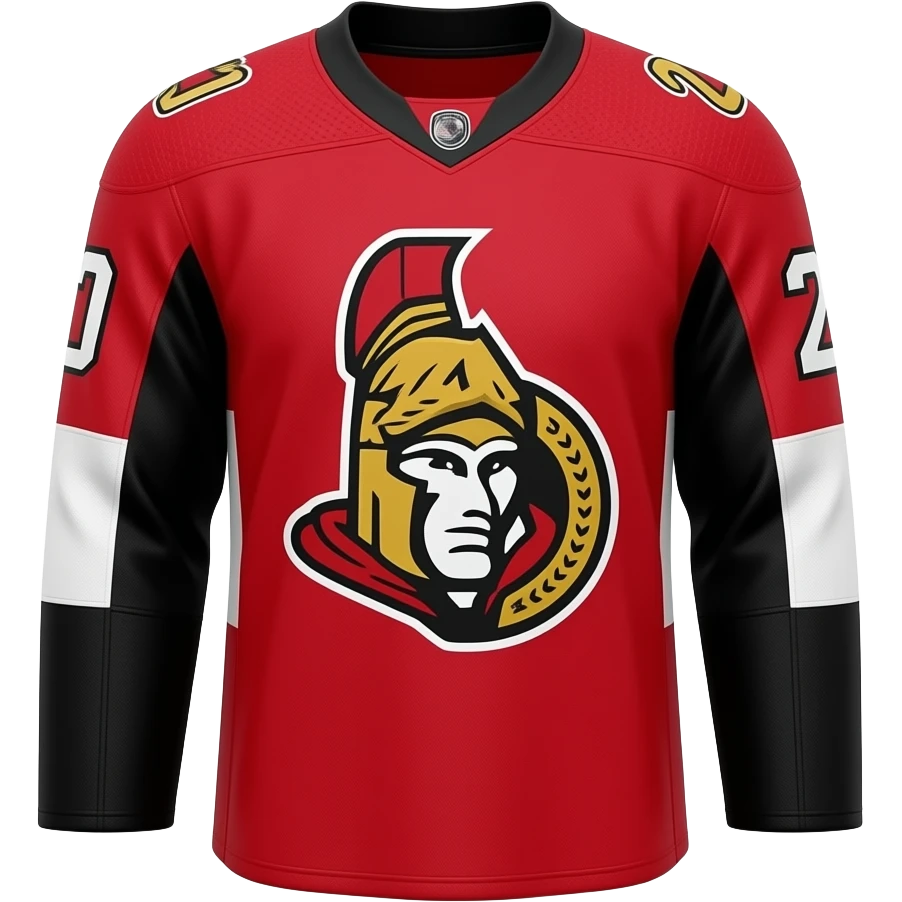 give me an emoji of the ottawa senator jersey emoji